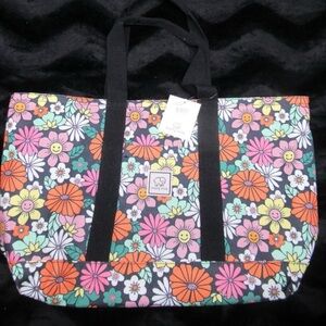 Ivory Ella Colorful Happy Floral Tote Bag